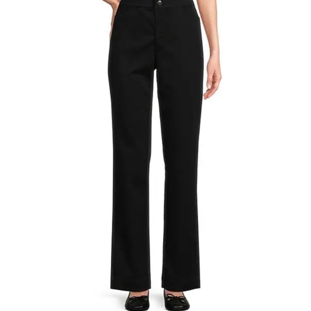 NWT $64 Zippy Stretch waist pants Straight Leg 24W